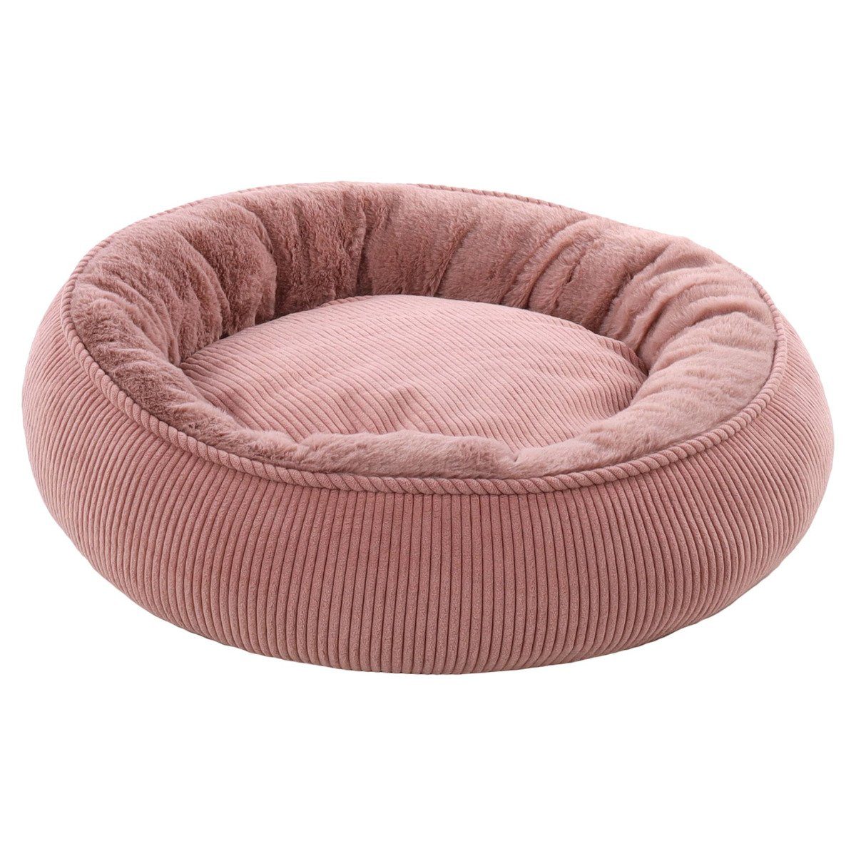 Flamingo Tierbett Katzenbett Colette rund altrosa
