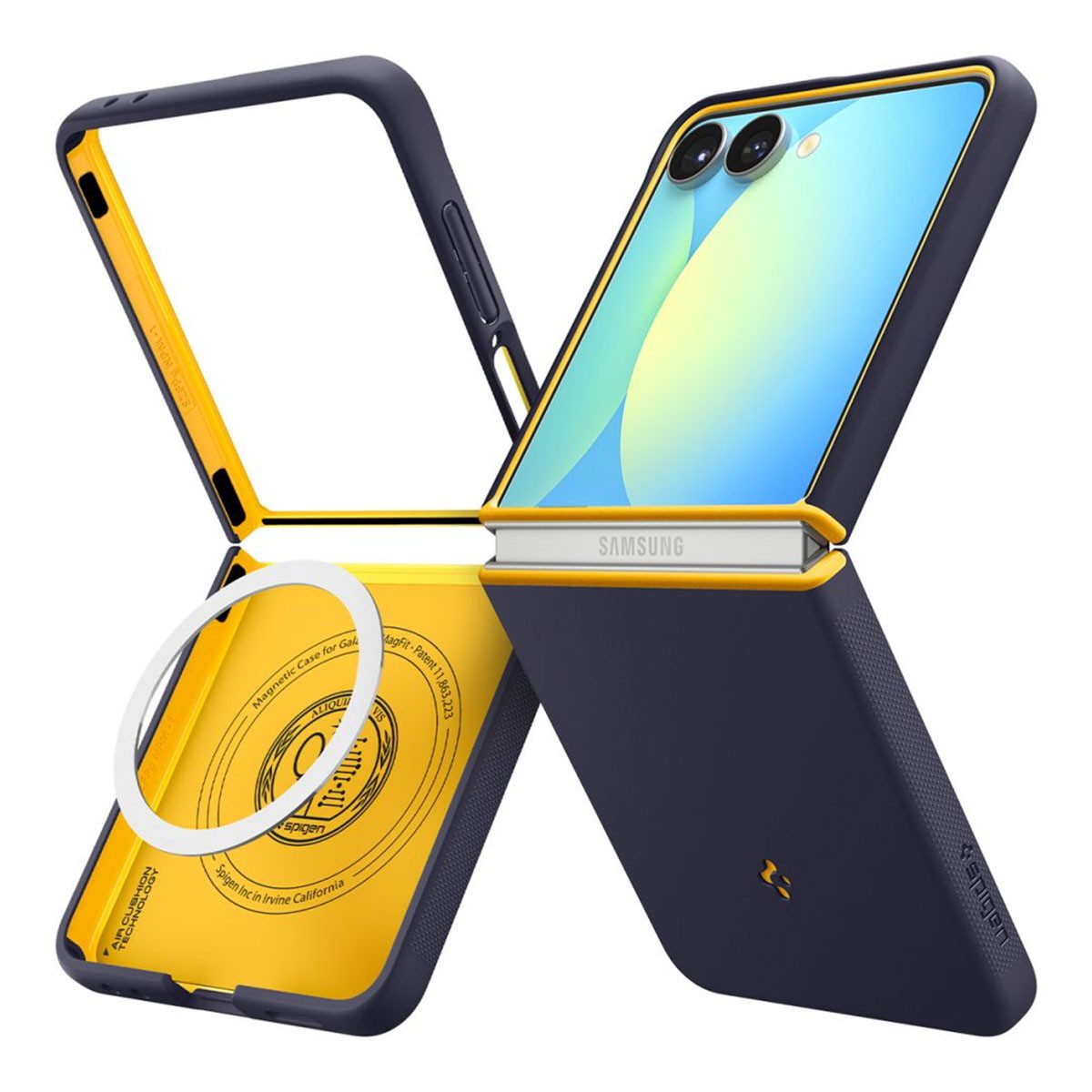 Spigen Backcover Spigen Nano Pop MagFit Backcover Samsung Galaxy Z Flip 7 - Blueberry N