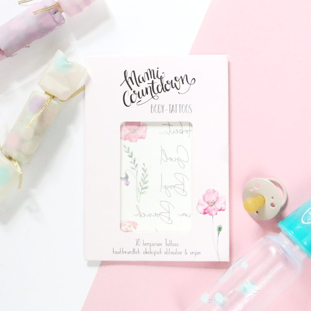 melovely Schmuck-Tattoo Mami-Countdown-Body-Tattoos, 30-tlg.