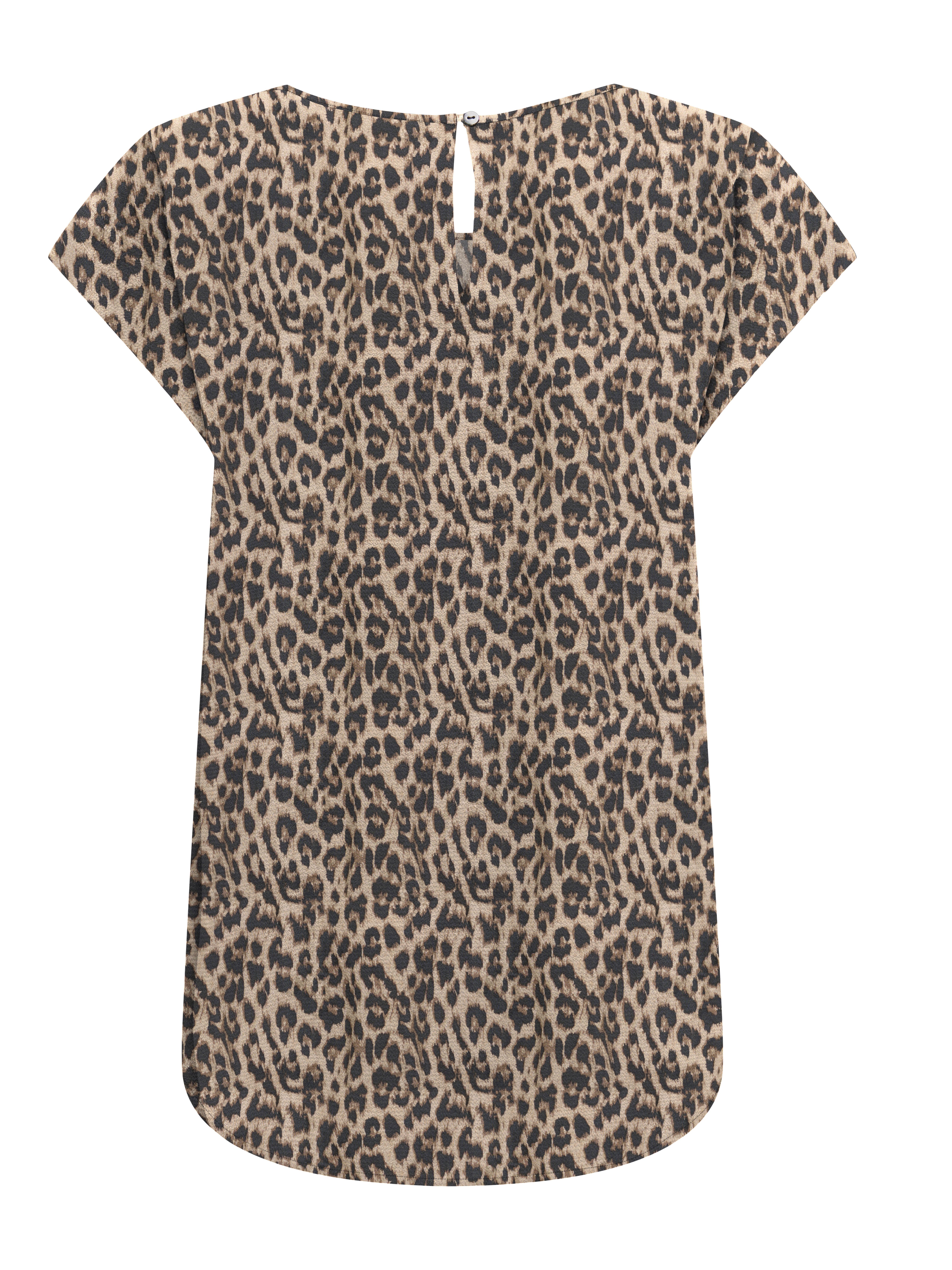 ONLY Shirtbluse ONLNOVA LIFE S/S TOP AOP PTM Viskose, regular fit, Rundhals