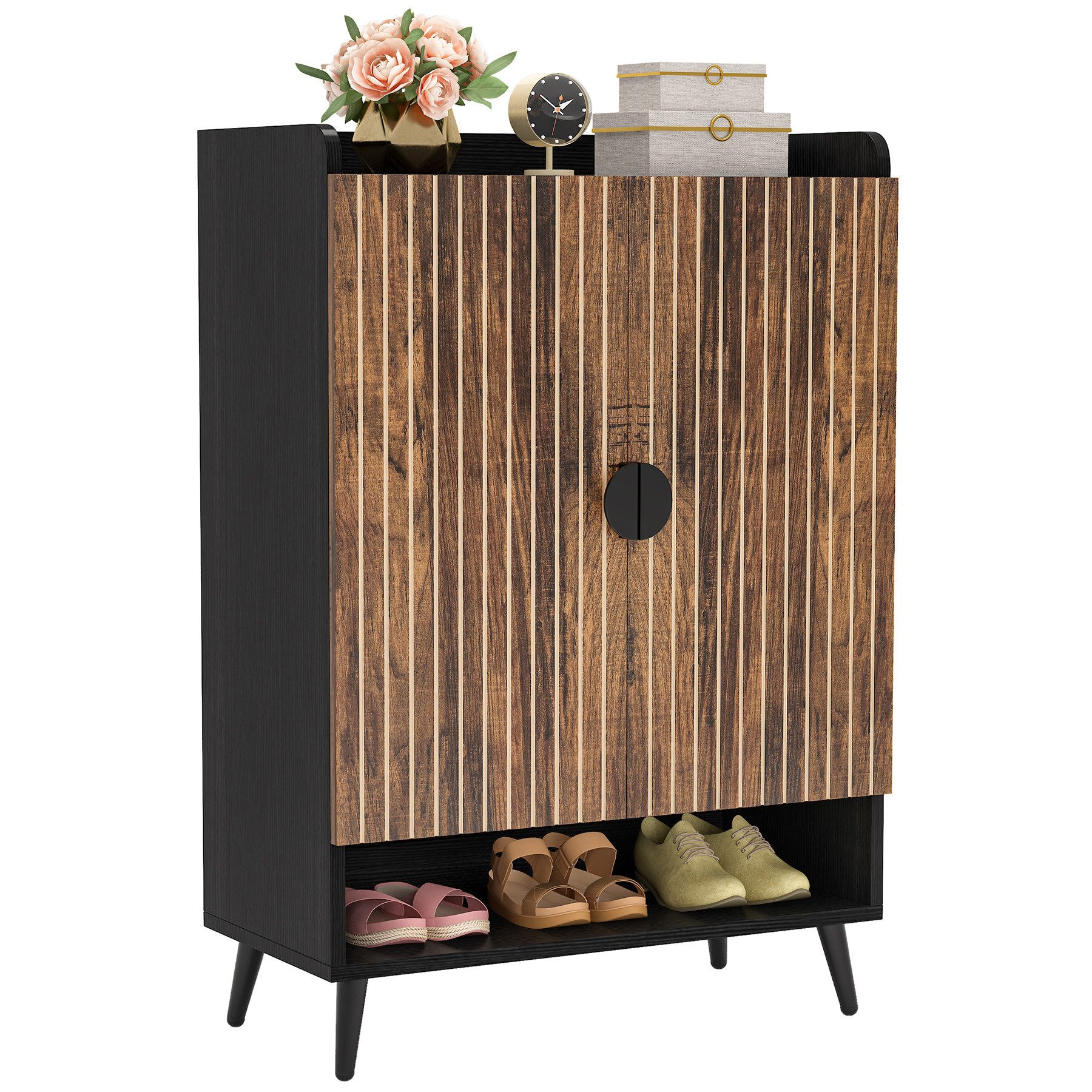 Tribesigns Schuhschrank 6-stufiger Schuhaufbewahrung Schrank mit verstellba günstig online kaufen