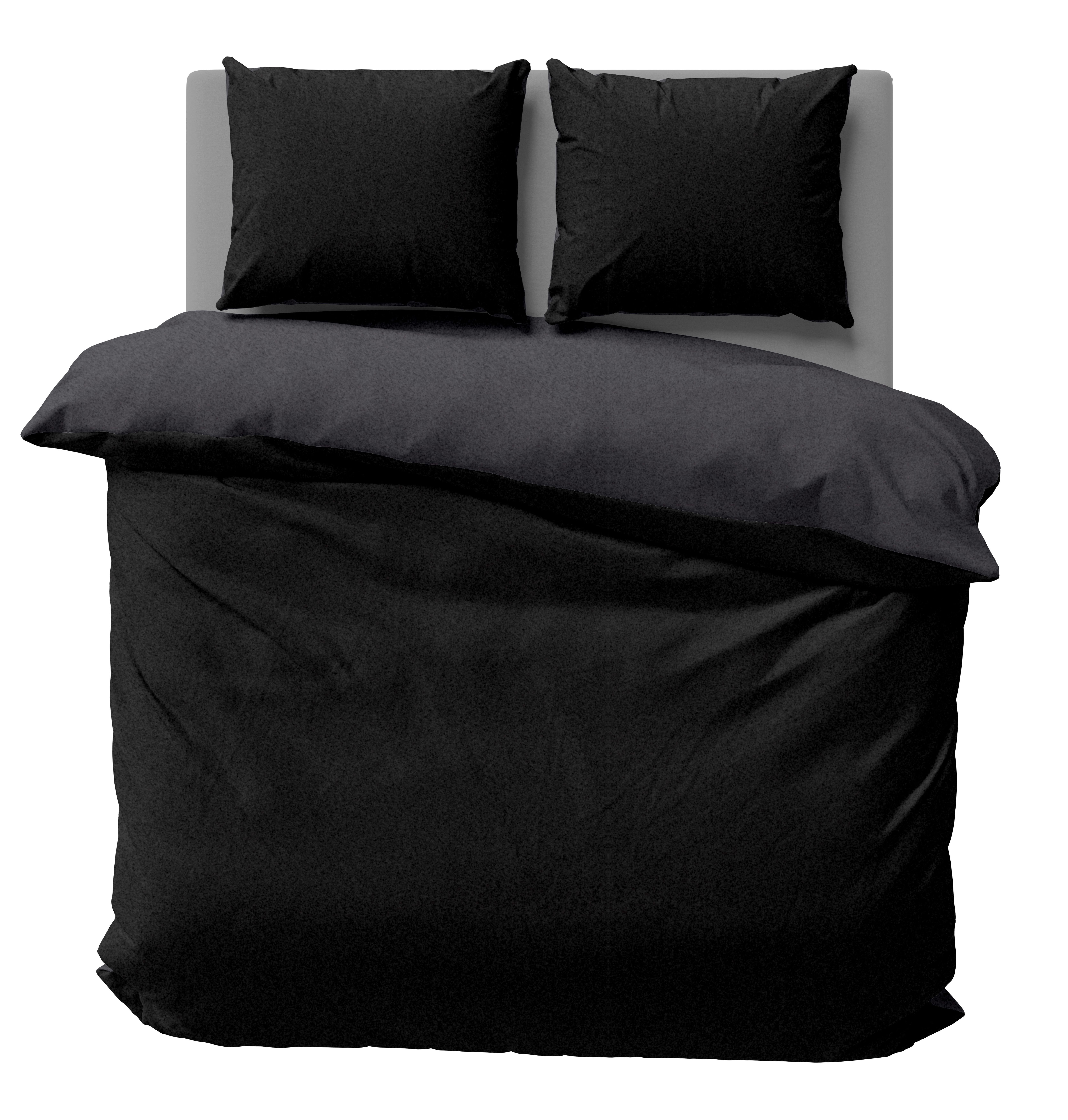 One Home Bettwäsche Doubleface Unifarben, Fleece, 3 teilig, Wende modern, kuschelig flauschig warm weich Winter Doppelbett