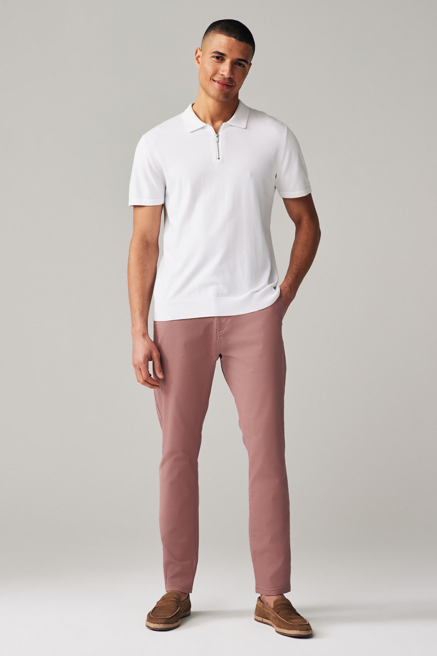 Next Chinohose Skinny-Fit-Chinohose mit Stretch (1-tlg)