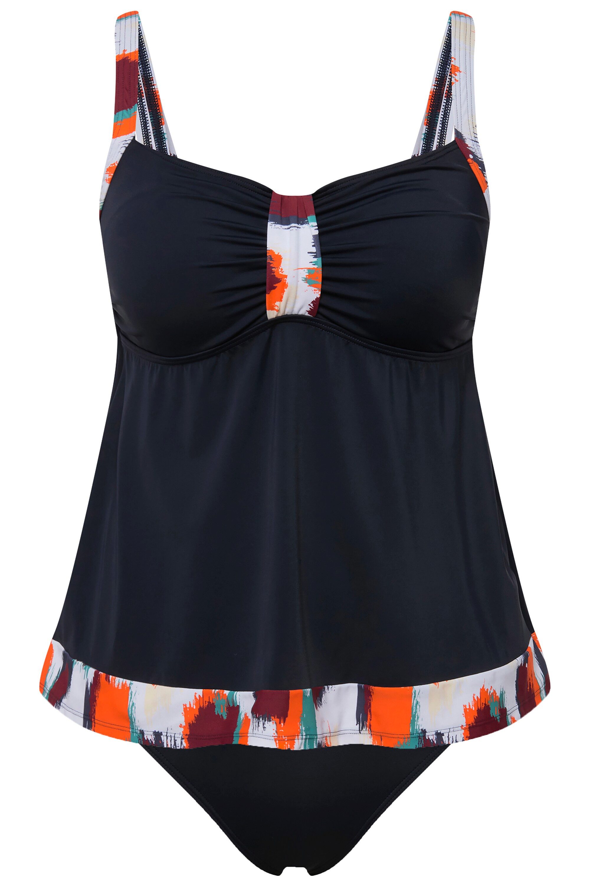 Ulla Popken Tankini Tankini Fleckenmuster Softcups Träger verstellbar günstig online kaufen