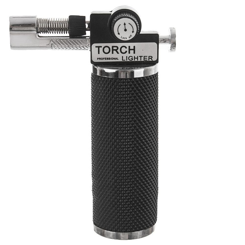 Orion Group Flambierbrenner mit rutschfestem Griff und Flammenregulierung, rutschfester Griff, Sperrknopf, 13 cm – Bild 3 von 5