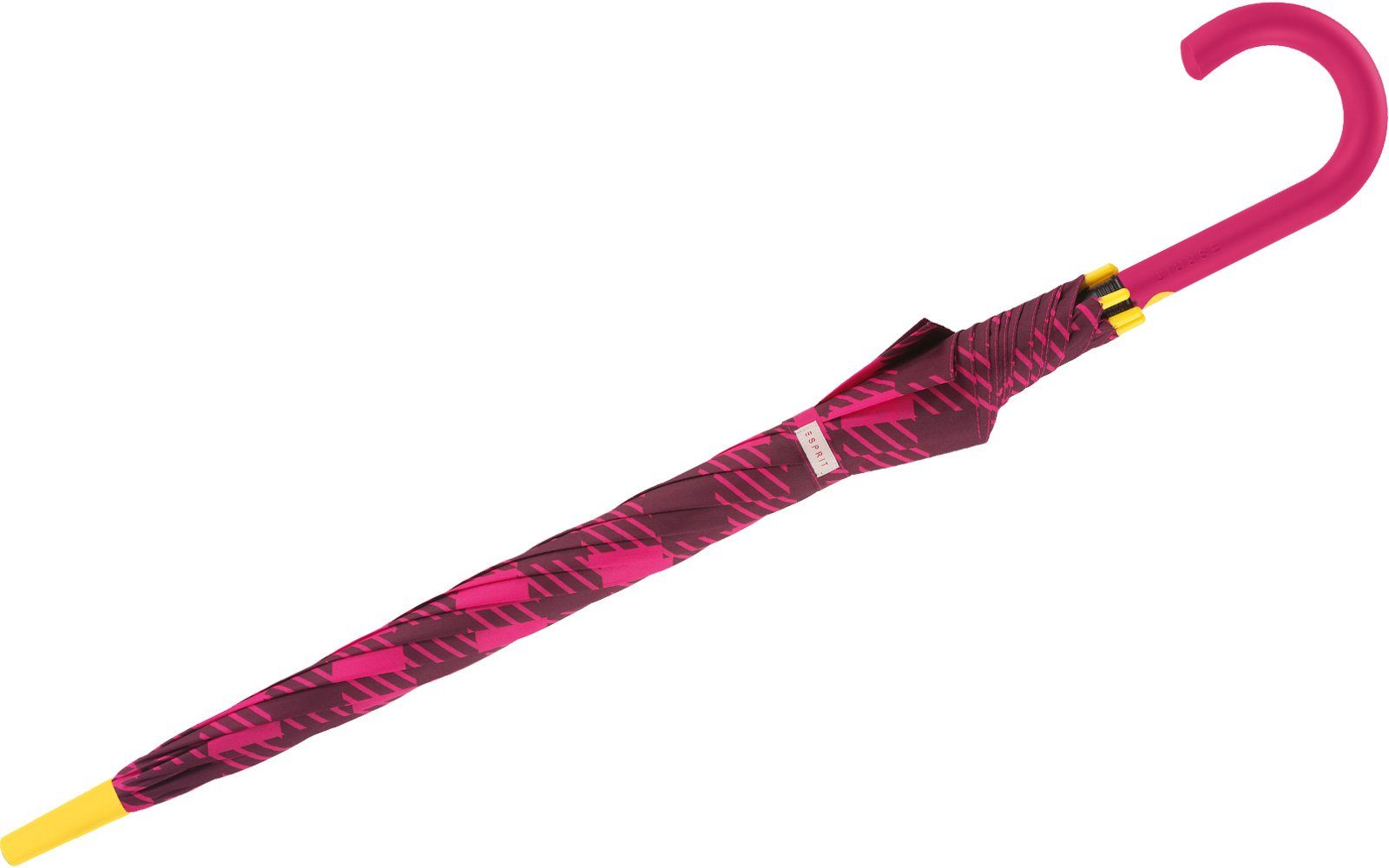 Esprit Taschenregenschirm großer Regenschirm für Damen mit Auf-Automatik, klassisches Design in modischen Farben