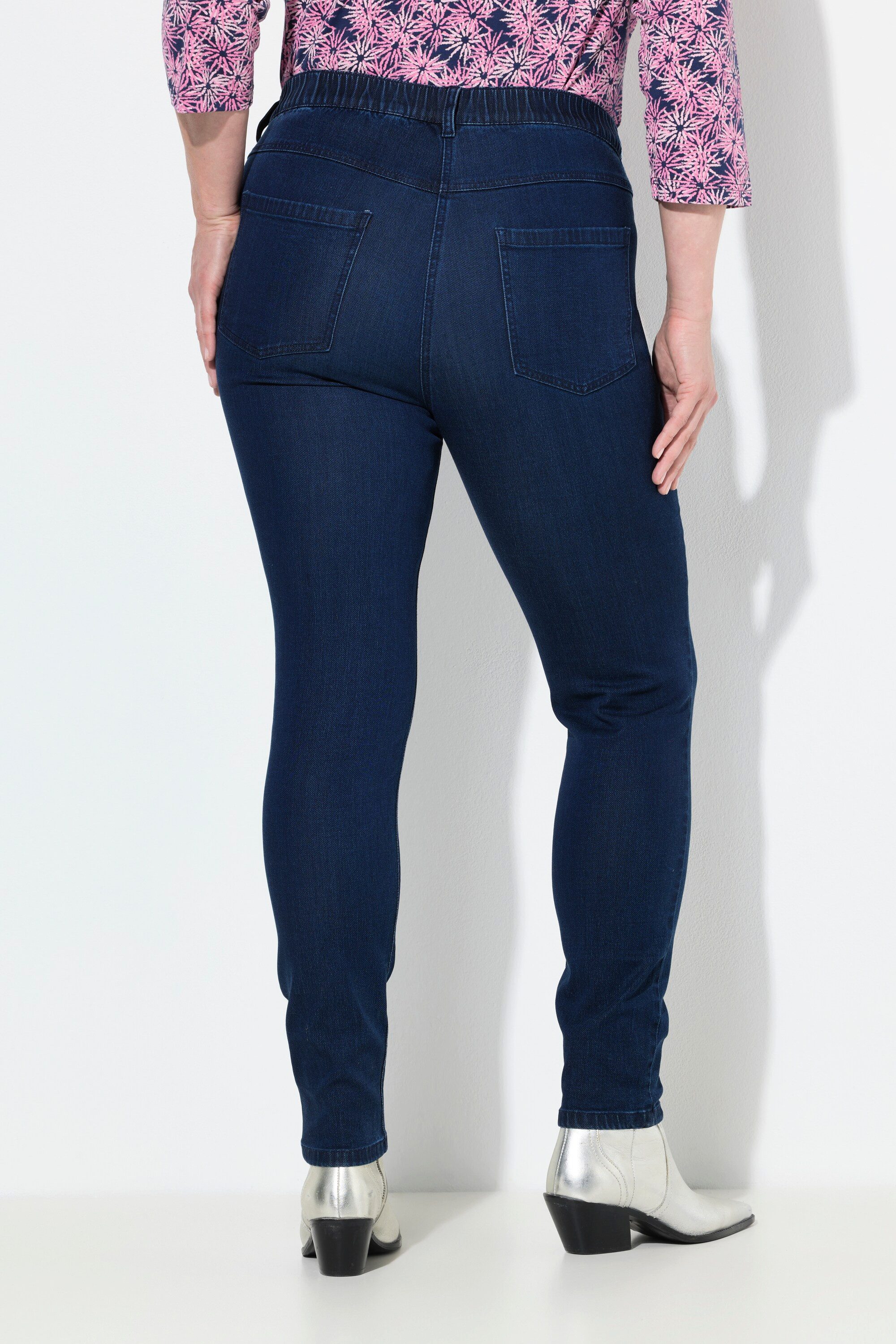 Ulla Popken Jeggings Jeggings Sienna schmales Bein Elastikbund