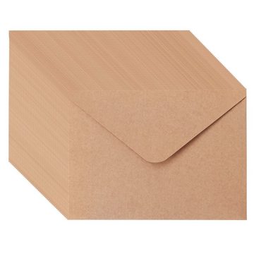 Belle Vous Leinwand 50 Blanko Karten und Umschläge - 17,6 x 12,4 cm, Set mit 50 Stück, Blanko Karten mit Umschlag - 50 Stück, 17,6 x 12,4 cm