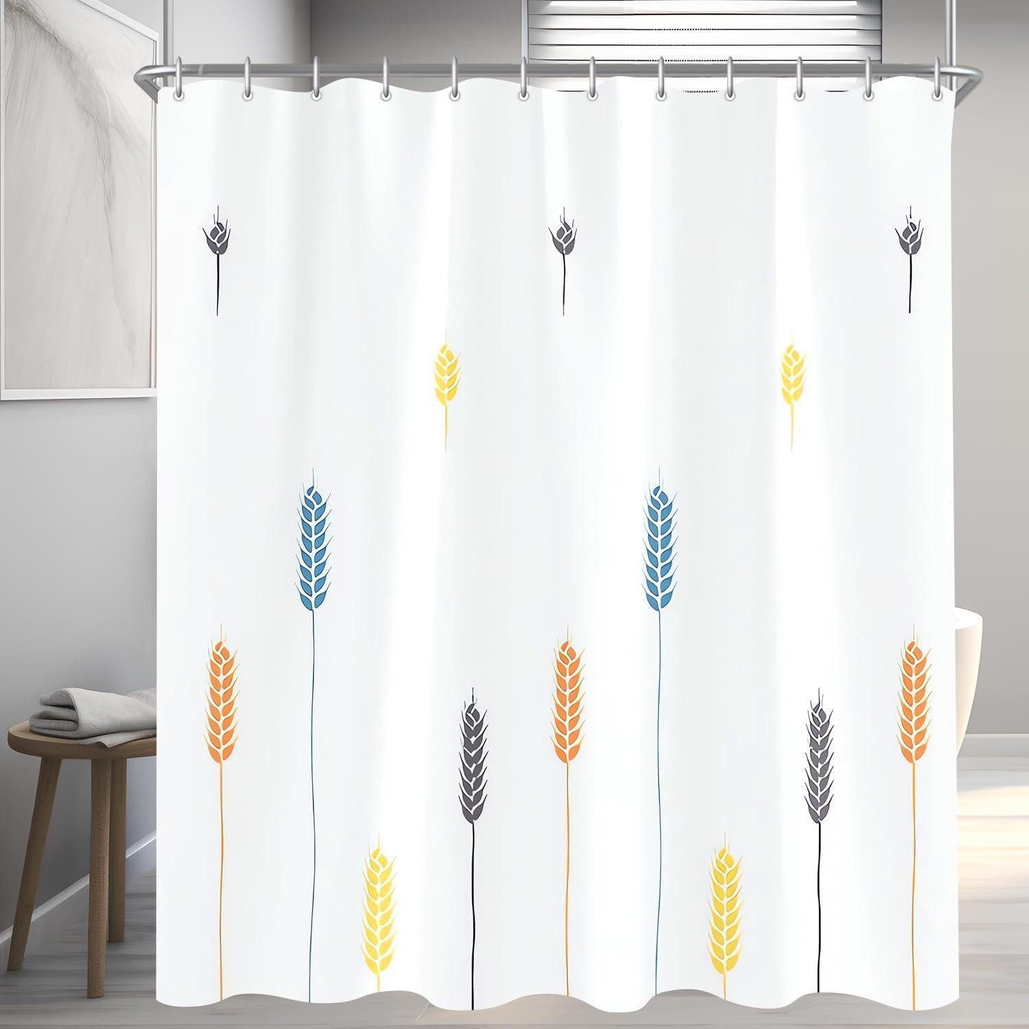LuxusKollektion Duschvorhang Duschvorhang 180x200 cm Bunte Weizenohren H200 x B180 cm (1er Pack) Breite 180 cm