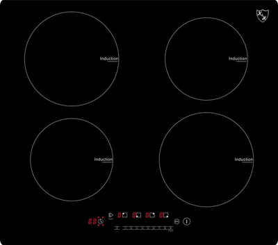 K&H Induktions-Kochfeld K&H 4 Zonen Induktionskochfeld 59cm Autark Eingebaut IN-6804, Einbaufähig und Autark
