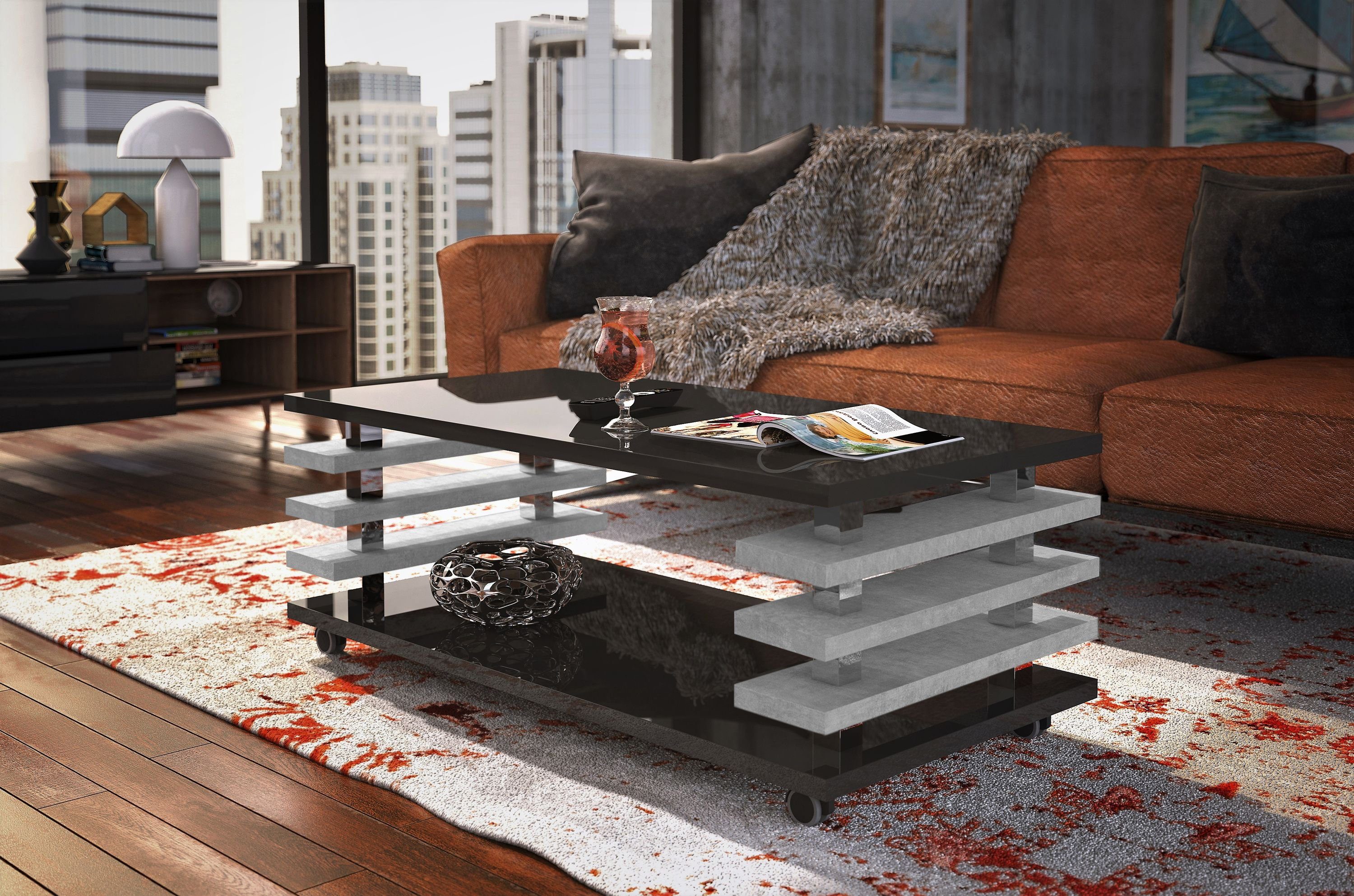 designimpex Couchtisch DC-3 Design Wohnzimmertisch Tisch günstig online kaufen