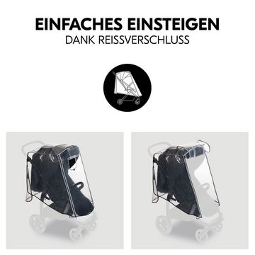 Hauck Kinderwagen-Regenschutzhülle Universal, Regenschutz, Regenverdeck für Buggy Kinderwagen mit Kontakt-Fenster