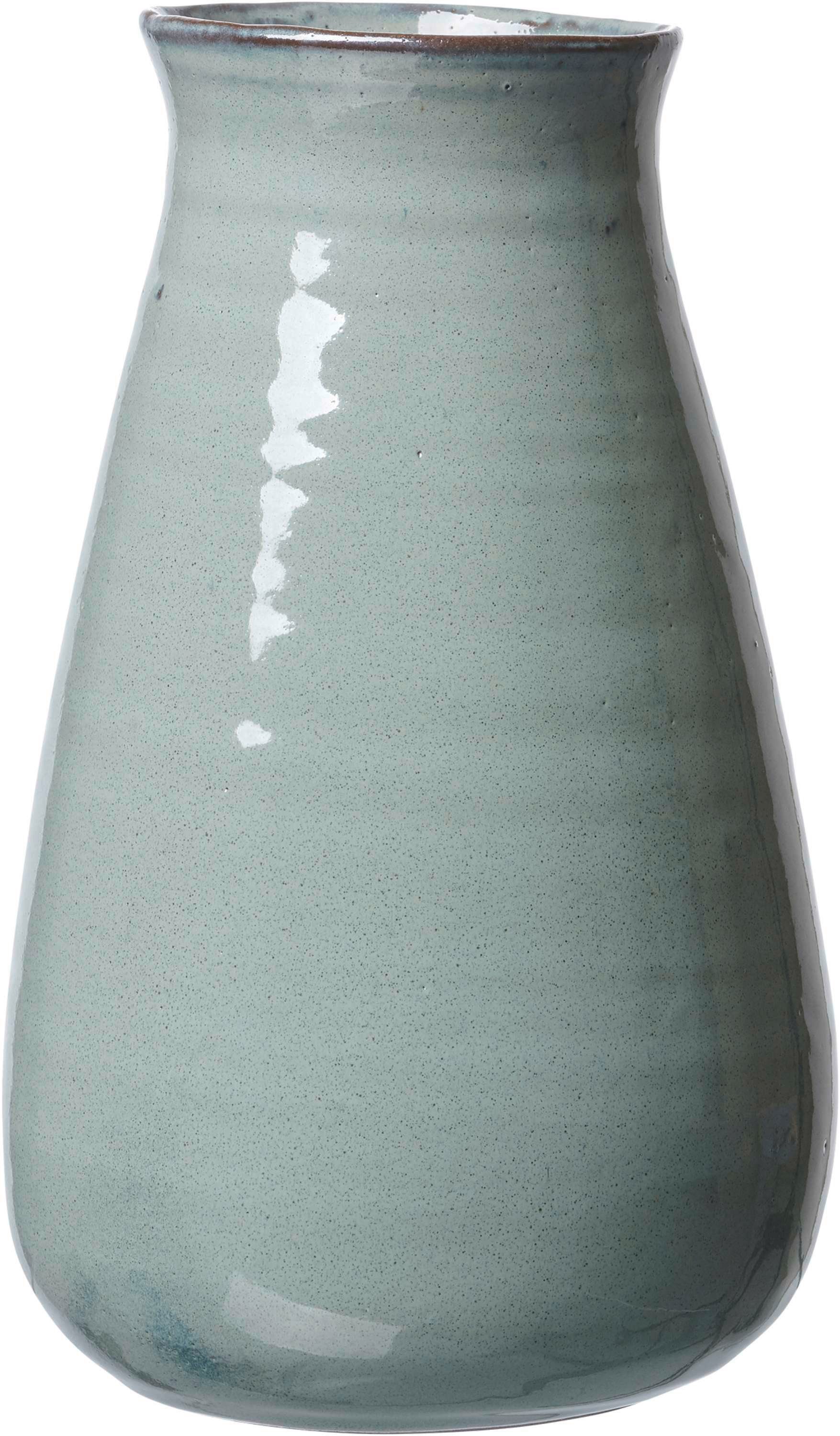 glatt Breker 17cm Saskia Oberfläche 28 Keramik Ritzenhoff x & grau/blau Ø Vase Tischvase - - H