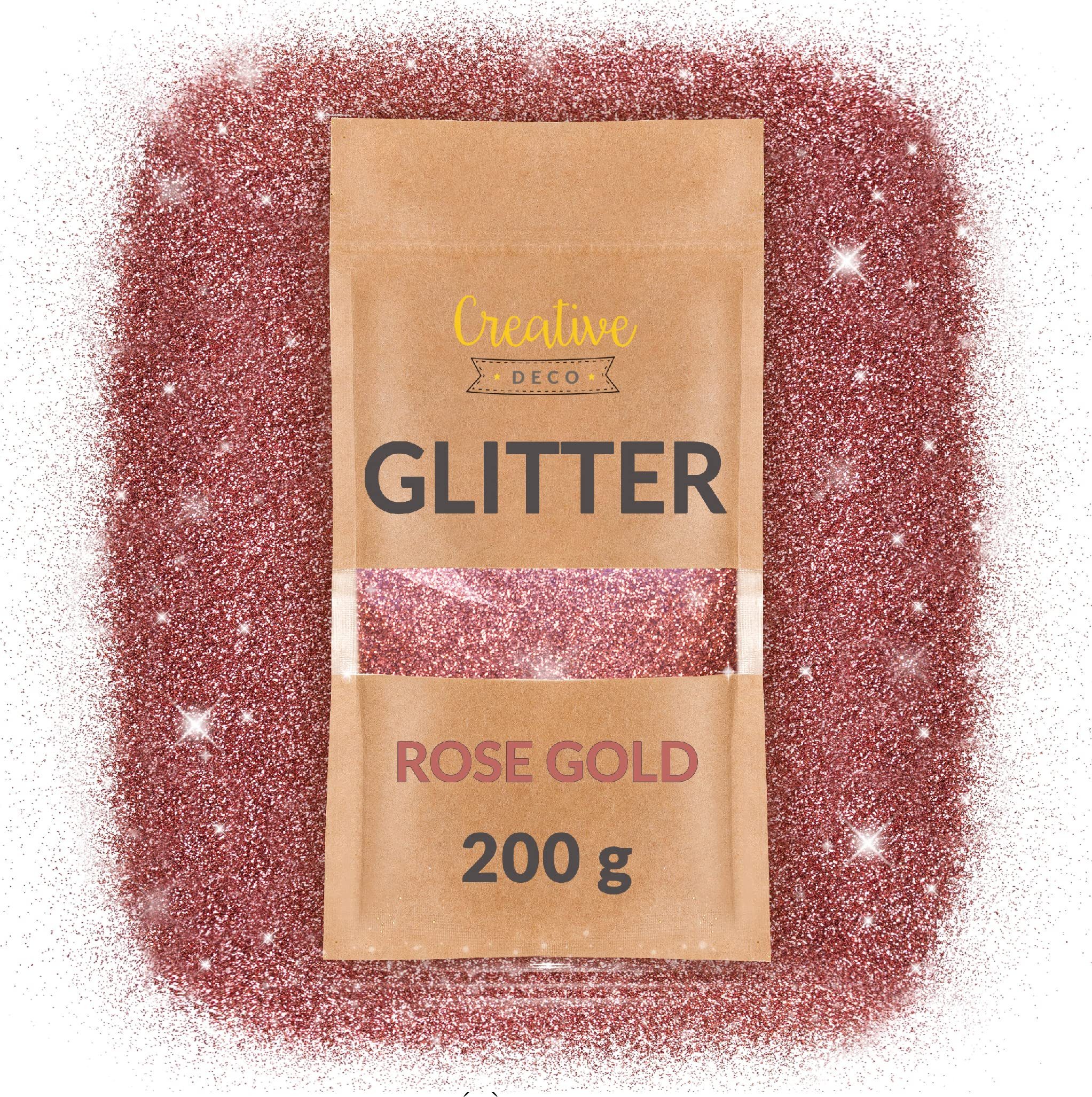 Creative Deco Bastelnaturmaterial 200g Holographischer Glitzerpulver für Wandfarbe