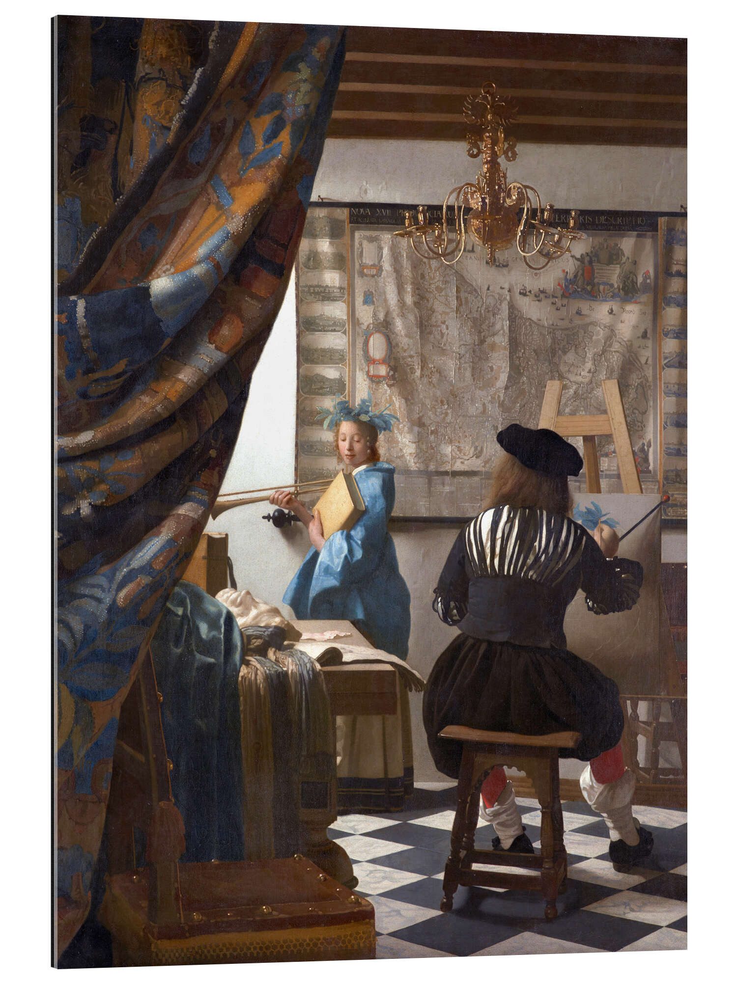 Posterlounge XXL-Wandbild Jan Vermeer, Die Malkunst, Malerei