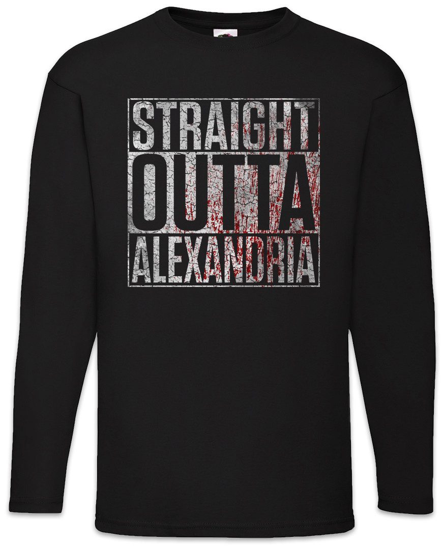 Langarmshirt Straight Outta Alexandria Langarm T-Shirt The City Sign Walking Town