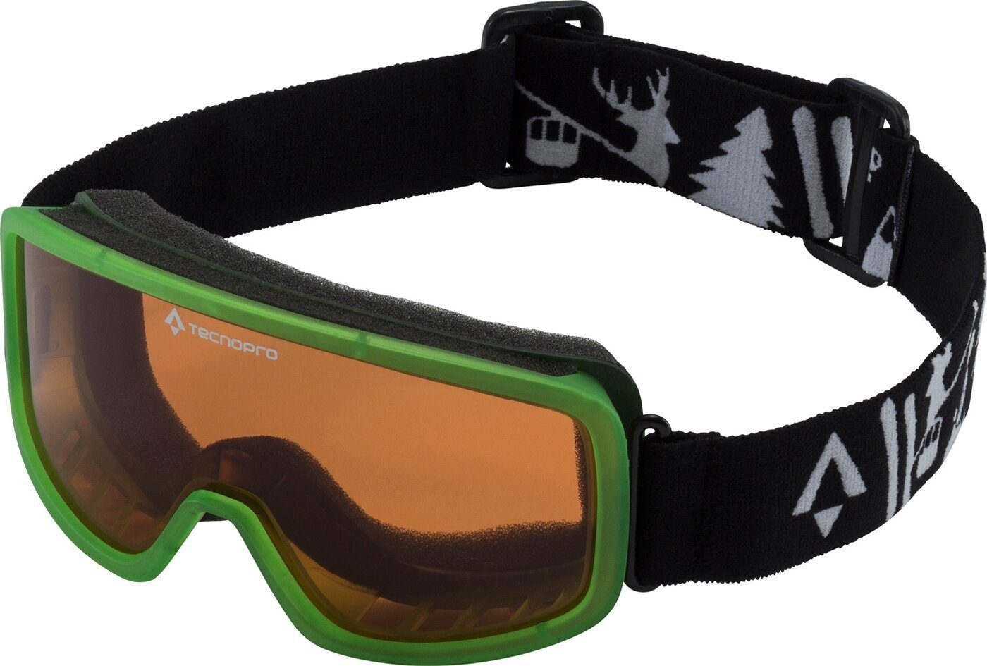 TECNOPRO Skibrille Ki.-Ski-Brille Mistral 2.0 BLACK/GREEN