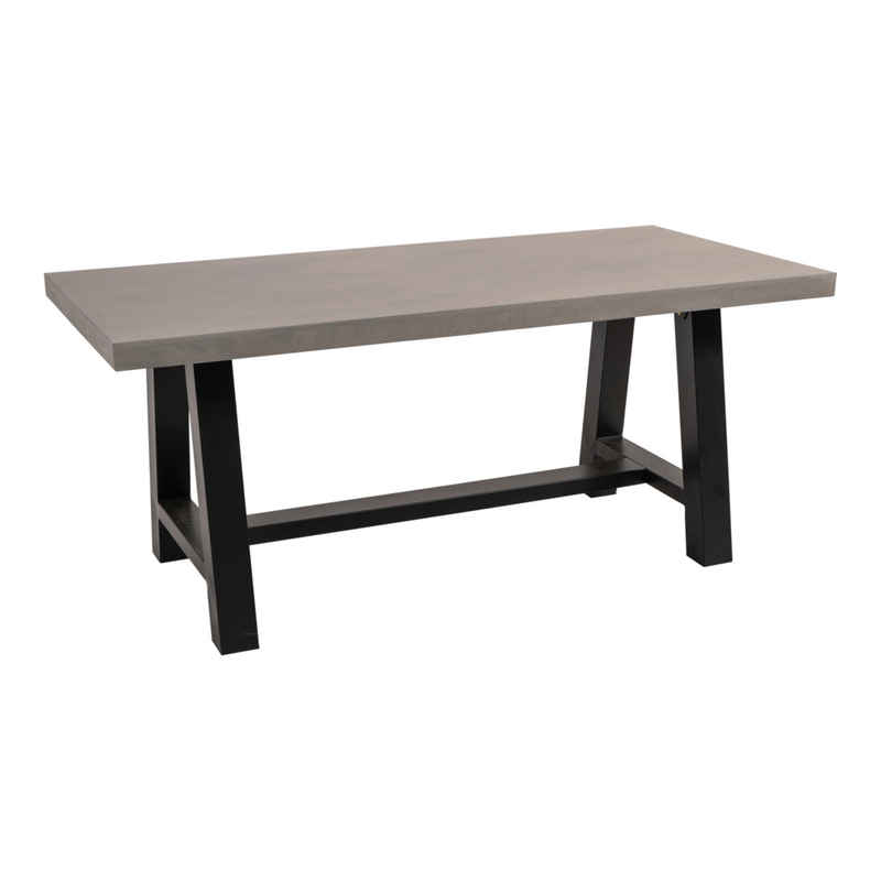 Lesli Living Gartentisch Gartentisch Tisch Tafel TORO Betonoptik Polystone 180x90x77 cm