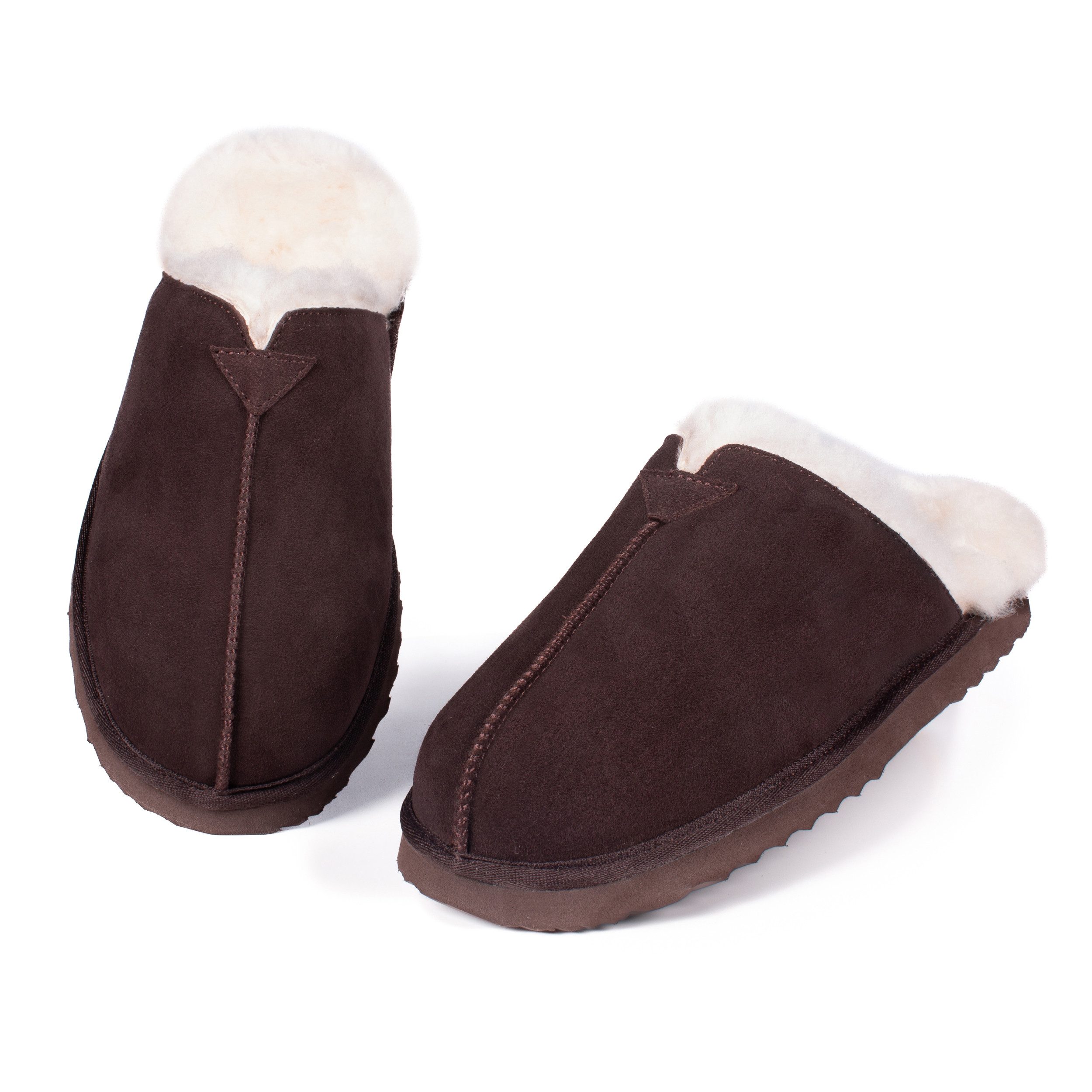 RAIKOU Herren Pantoffeln Slipper aus luxuriösem australischem Lammerfell Plüsch Домашняя обувь echtem weicher Merinowolle 100% natürliche Materialien