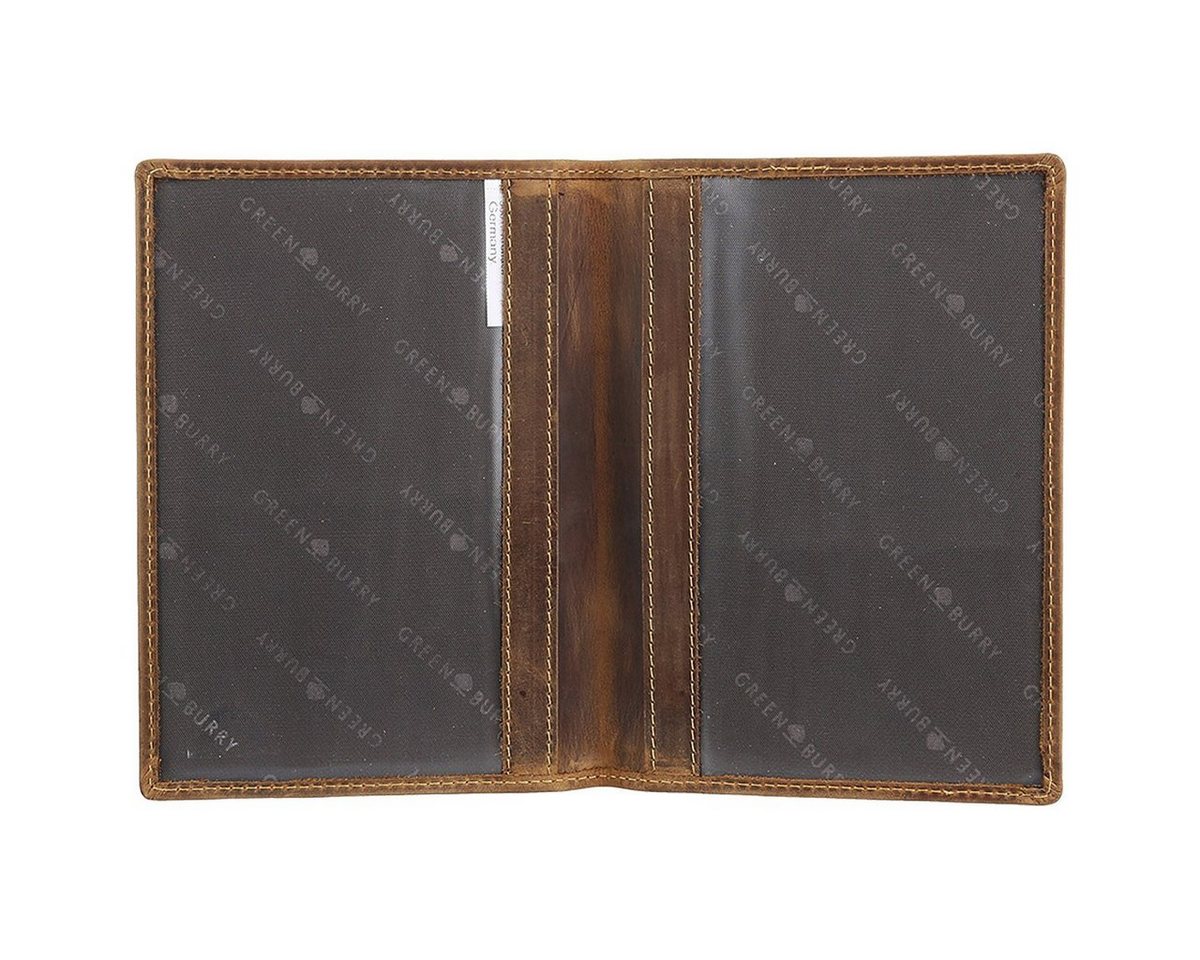 Thumbnail - Greenburry Organisationsmappe Vintage Leder Ausweismappe Jagdschein Etui 328
