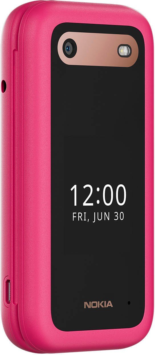 Nokia 2660 Flip Klapphandy (7,11 GB rosa MP Zoll, 0,13 Speicherplatz, Kamera) 0,3 cm/2,8