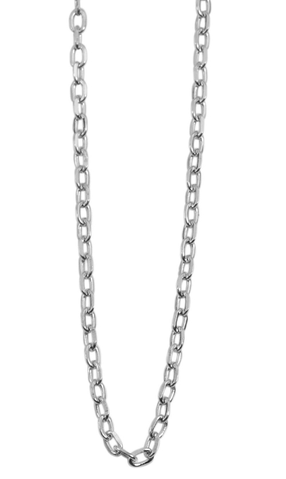 Kette ohne Anhänger Halskette – Ankerkette aus 925 Silber 50+3