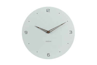 ONZENO Wanduhr THE CANDID. 38x38x0.5 cm (handgefertigte Design-Uhr)