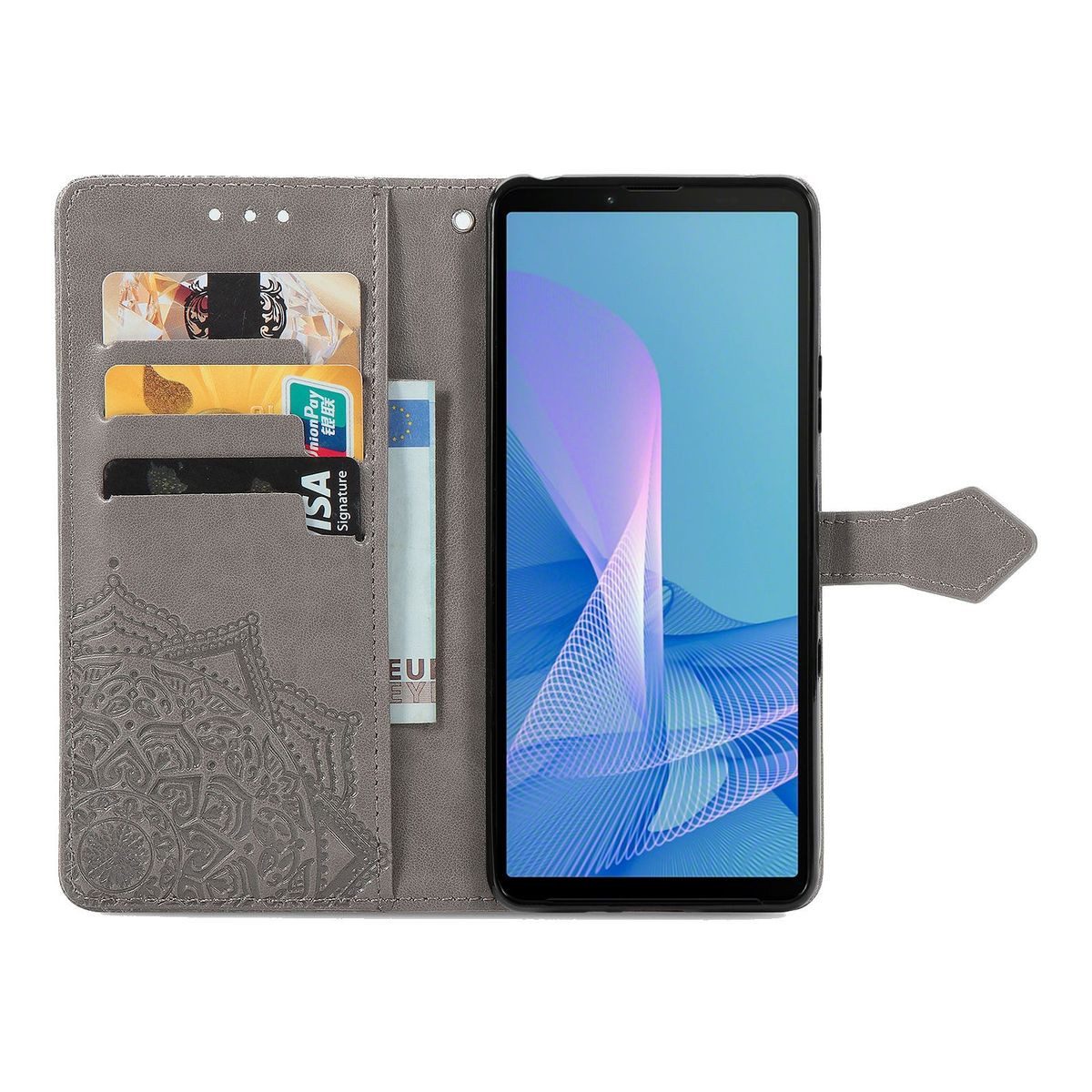 König Design Handyhülle Sony Xperia 1 III, Schutzhülle Schutztasche Case Cover Etuis Wallet Klapptasche Bookstyle