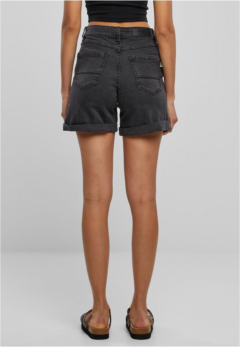 URBAN CLASSICS Shorts Ladies Organic Stretch Denim 5 Pocket Shorts Jeans-Shorts