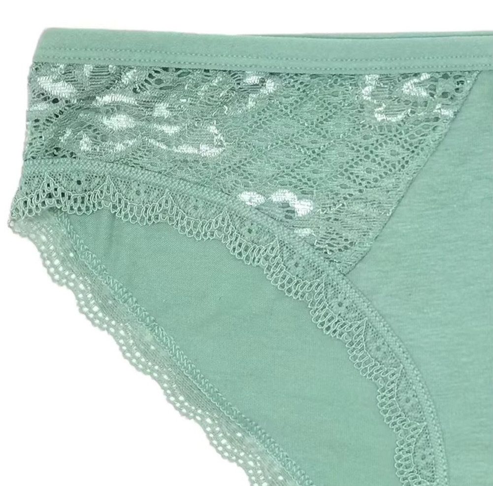 HO-Ersoka Slip Damen Slips Spitze Baumwolle Set 6 Stück Unterhosen (6er-Pack)