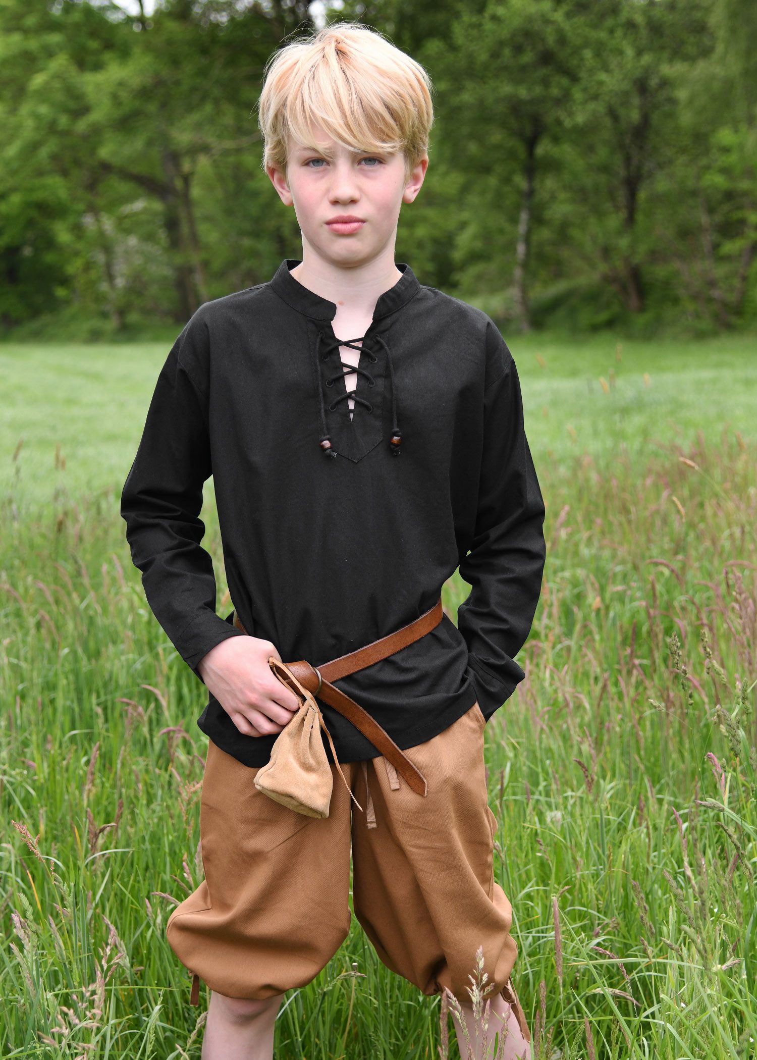 Battle Merchant Ritter-Kostüm Kinder Knickerbocker braun "Jonte"