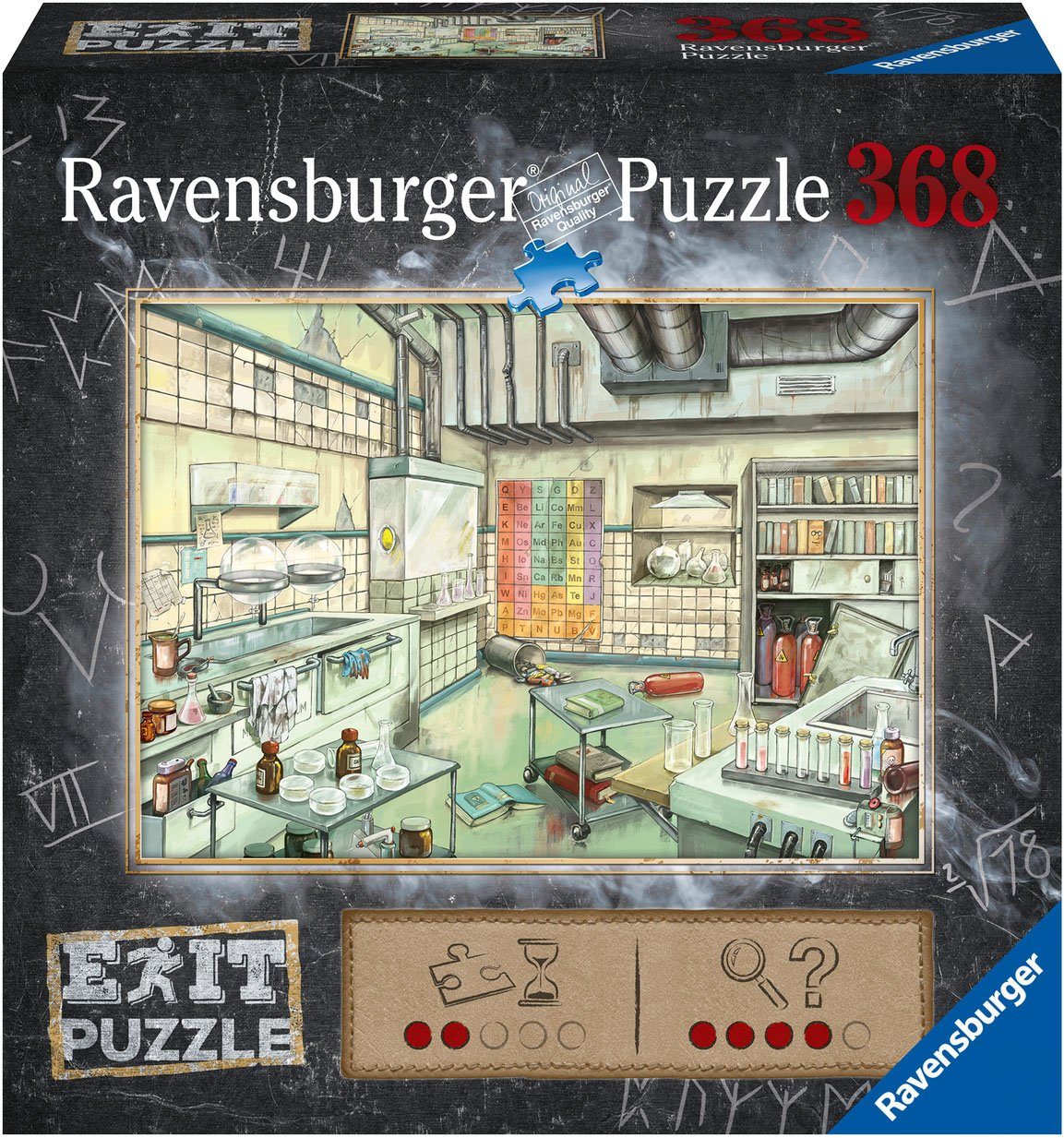 Ravensburger Пазли EXIT, Das Labor, 368 Пазлиteile, FSC® - schützt Wald - weltweit; Made in Germany