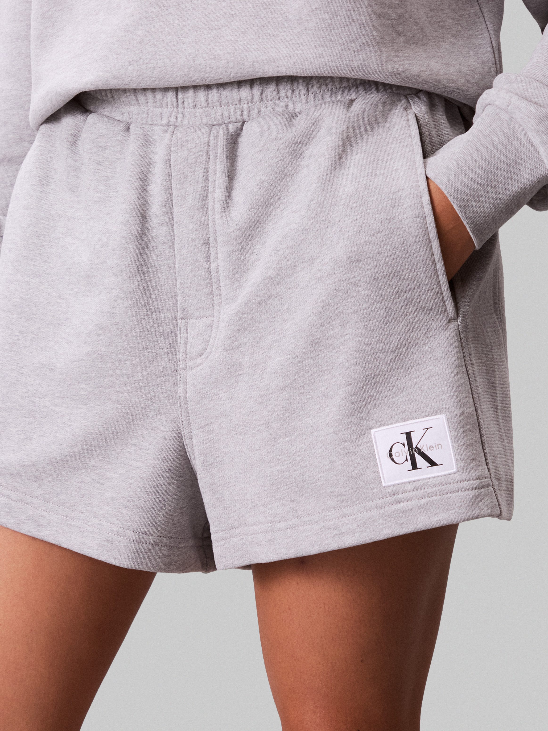Calvin Klein Jeans Sweatshorts A - FRNCH TRRY BDG L Mit elastischem Bund