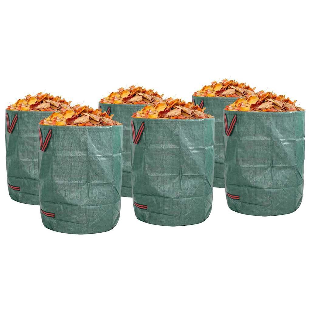 vidaXL Mülleimer Gartenmüllsäcke 12 stk. 300 l Grün Polypropylen