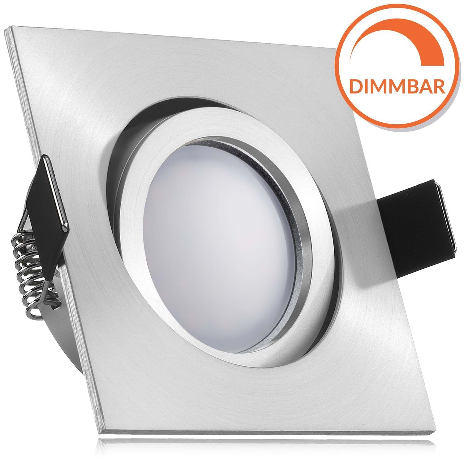 Aluminium mit LED EXTRA Einbaustrahler in Set LED FLACH LED (35mm) matt Ma Einbaustrahler LEDANDO