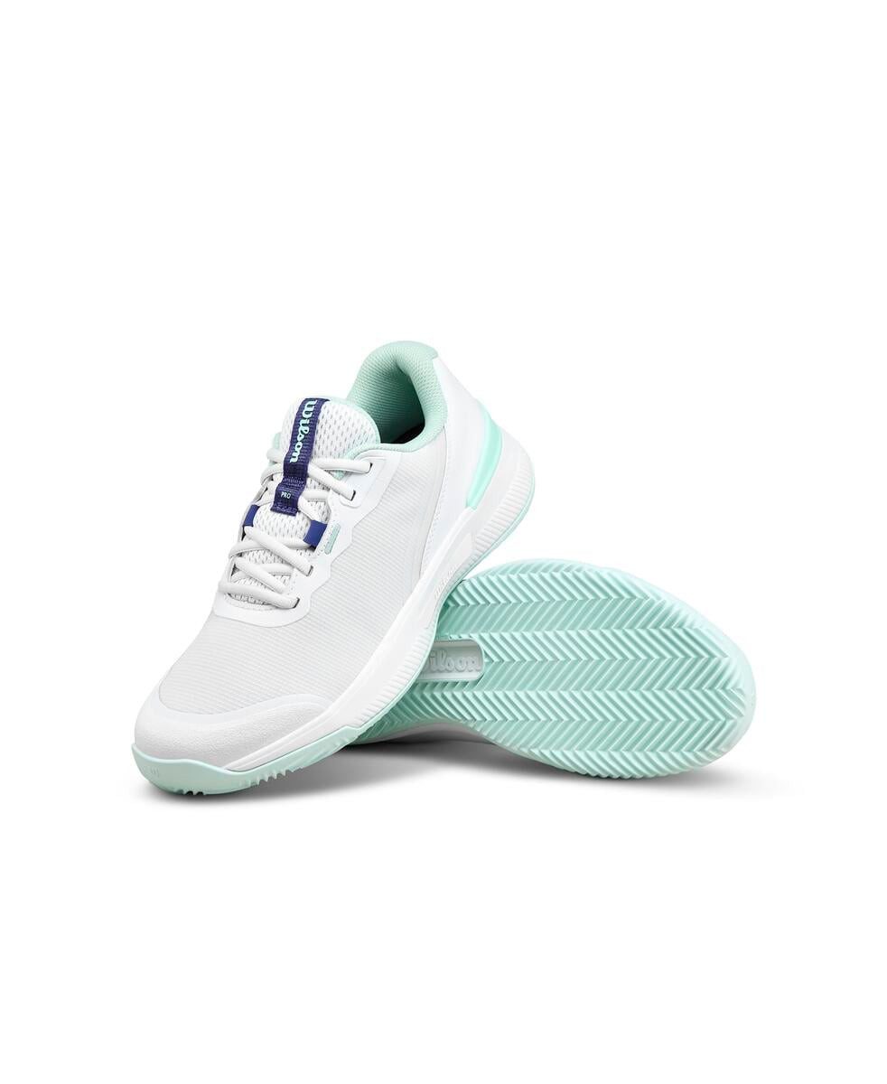 Wilson Intrigue Pro Clay/Sandplatz 2026 weiss/mint/blau Damen Tennisschuh