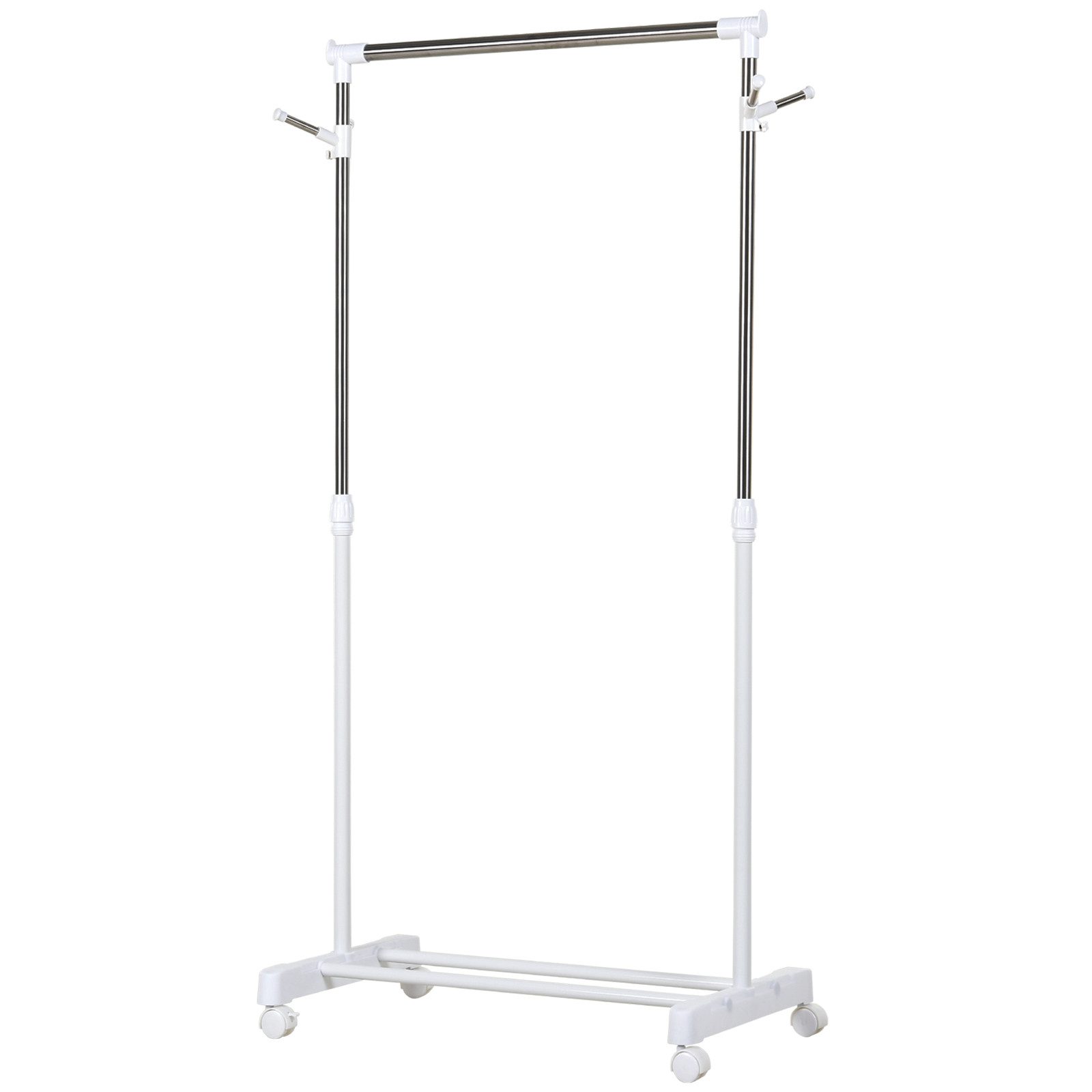 HOMCOM Kleiderständer mit Kleiderstange, Haken, Regal, günstig online kaufen