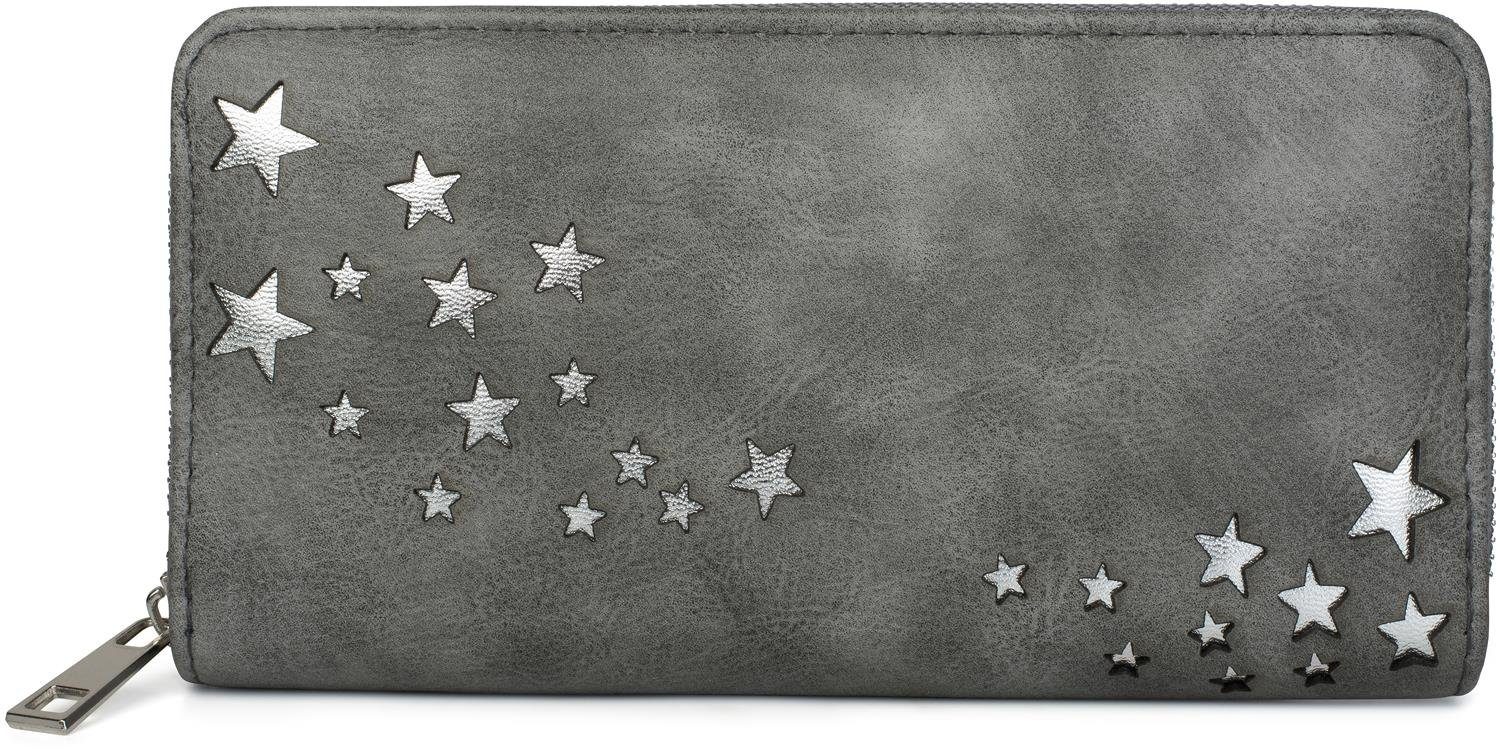 styleBREAKER Geldbörse Geldbörse mit Stern Cut Out (1-tlg) günstig online kaufen