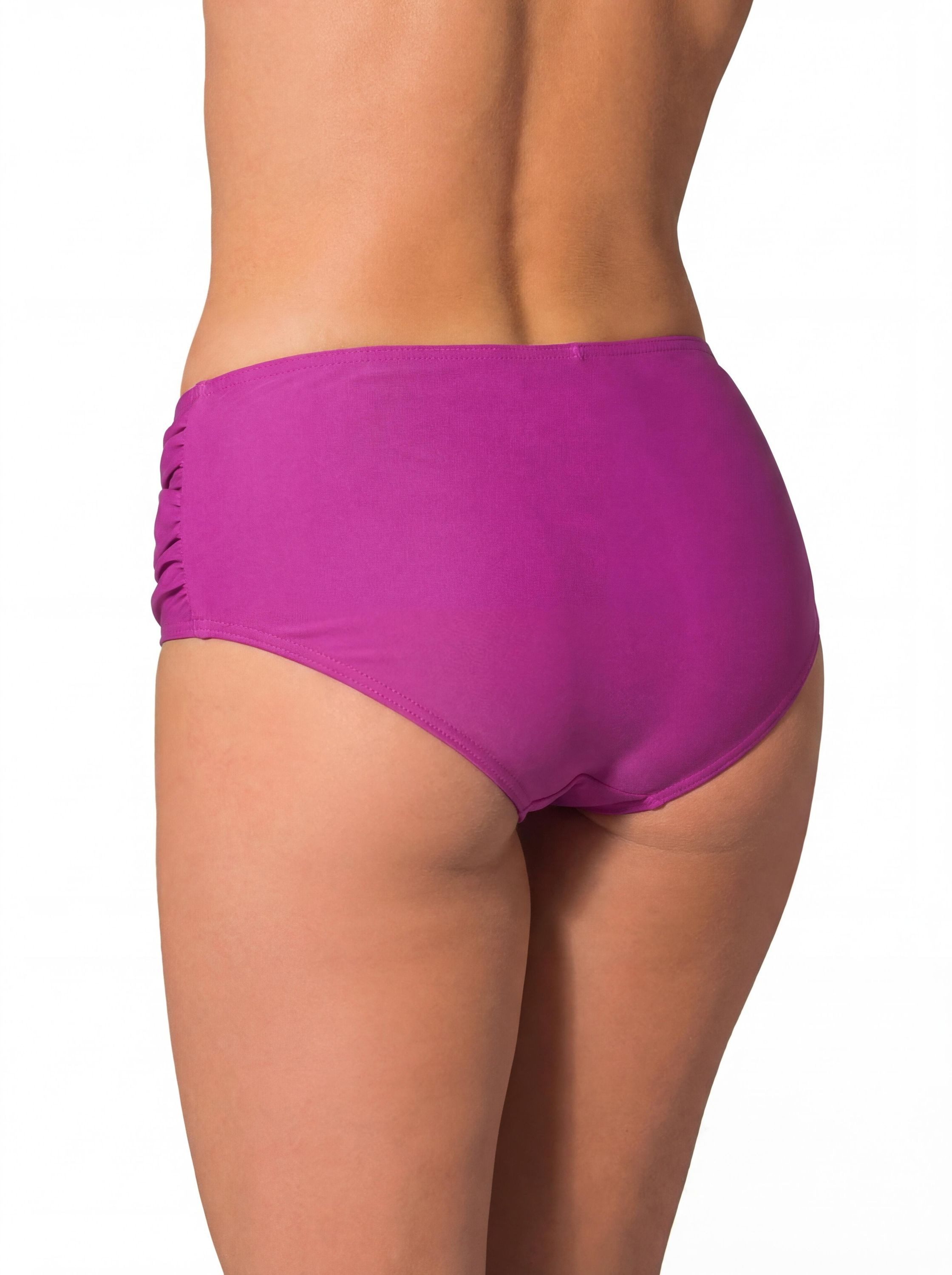 Aquarti Bikini-Hose Aquarti Damen Bikinihose Hotpants mit seitlichen Raffungen