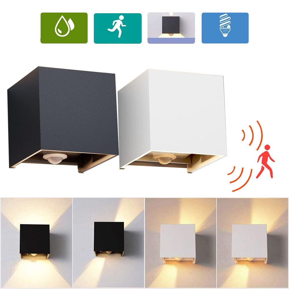 PRIISF Außen-Wandleuchte Cube Würfel LED Wandlampe günstig online kaufen