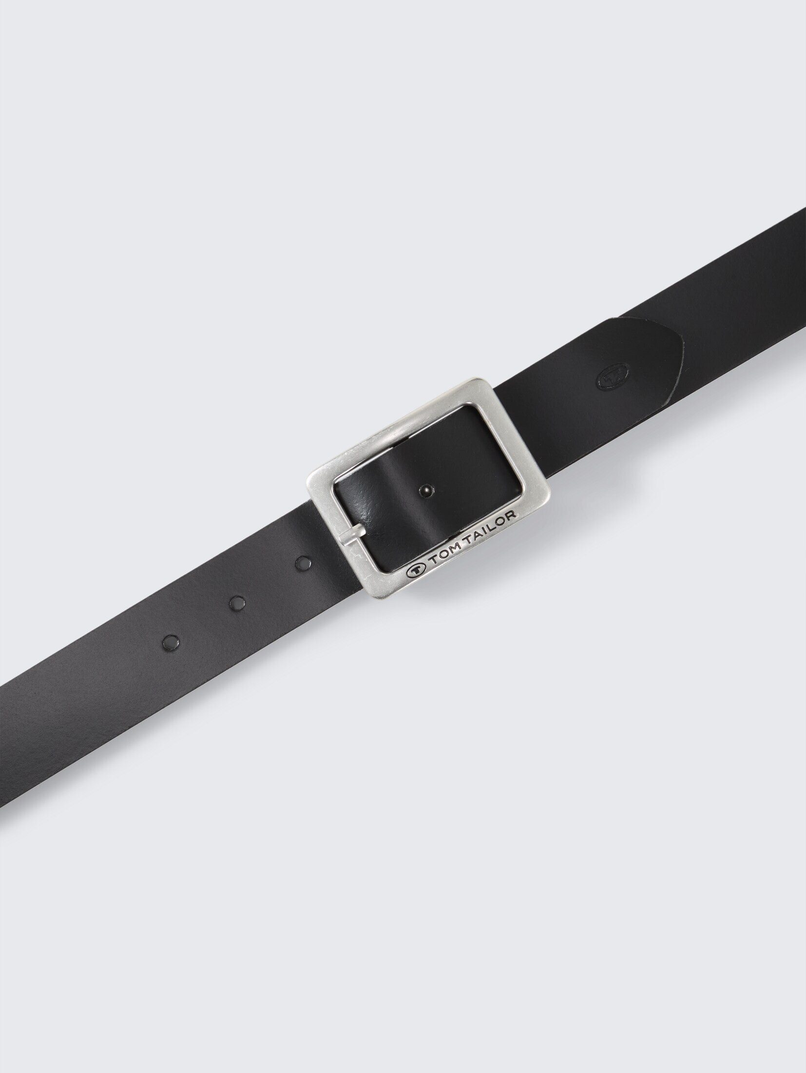 TOM TAILOR Ledergürtel Belts TTEVE Ledergürtel mit abgerundeter Dornschließe