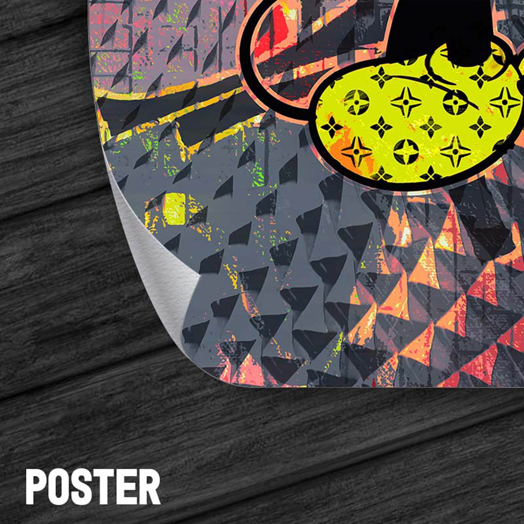 Micky Größen, in 4 XXL-Wandbild Wall Poster Premium Leinwand gerahmte ArtMind als Bild, & - Art, Canva Wandbilder Hello,
