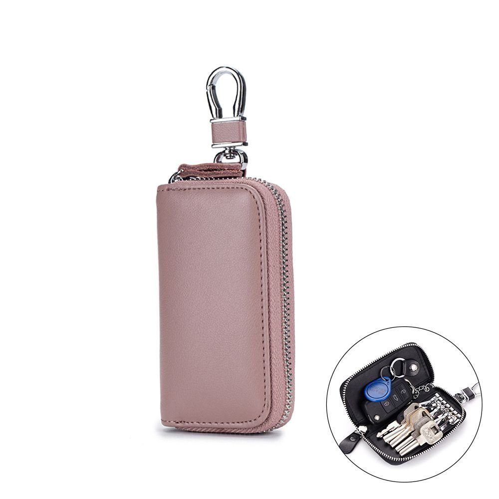 Auto-Fernbedienungs-Schlüsselanhänger Autoschlüsseletui, (1-tlg) Schlüsseltasche (Schlüsseletui Mini VIVIHEYDAY Dunkelrosa