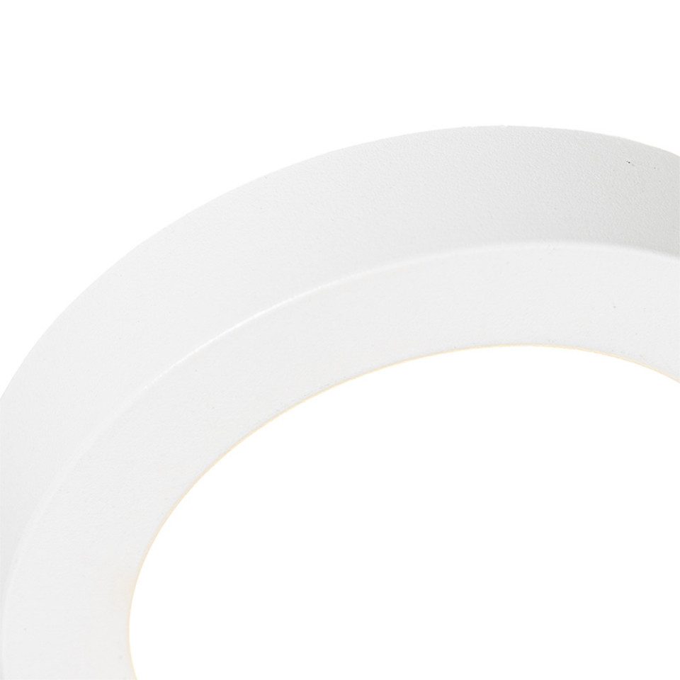 Qazqa LED Einbaustrahler 105156, Dimmbar, LED fest integriert, Extra-Warmweiß