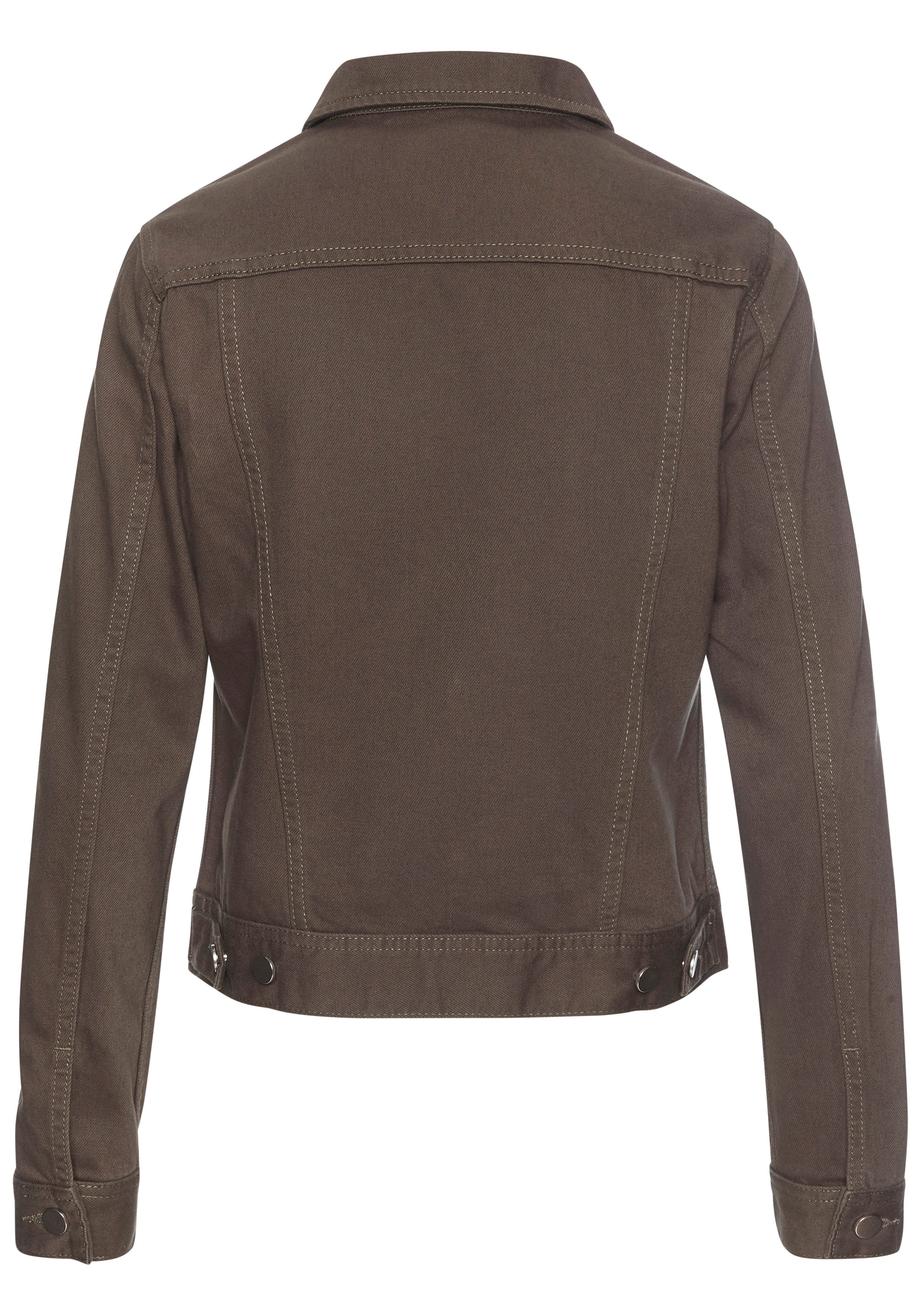 LASCANA Jeansjacke mit zwei Pattentaschen, Denimjacke aus Baumwolle, Sommerjacke