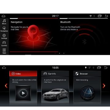 GABITECH Autoradia BMW X5 X6 E70 E71 CCC 10.2 Zoll Android 13 GPS Navi Carplay Einbau-Navigationsgerät