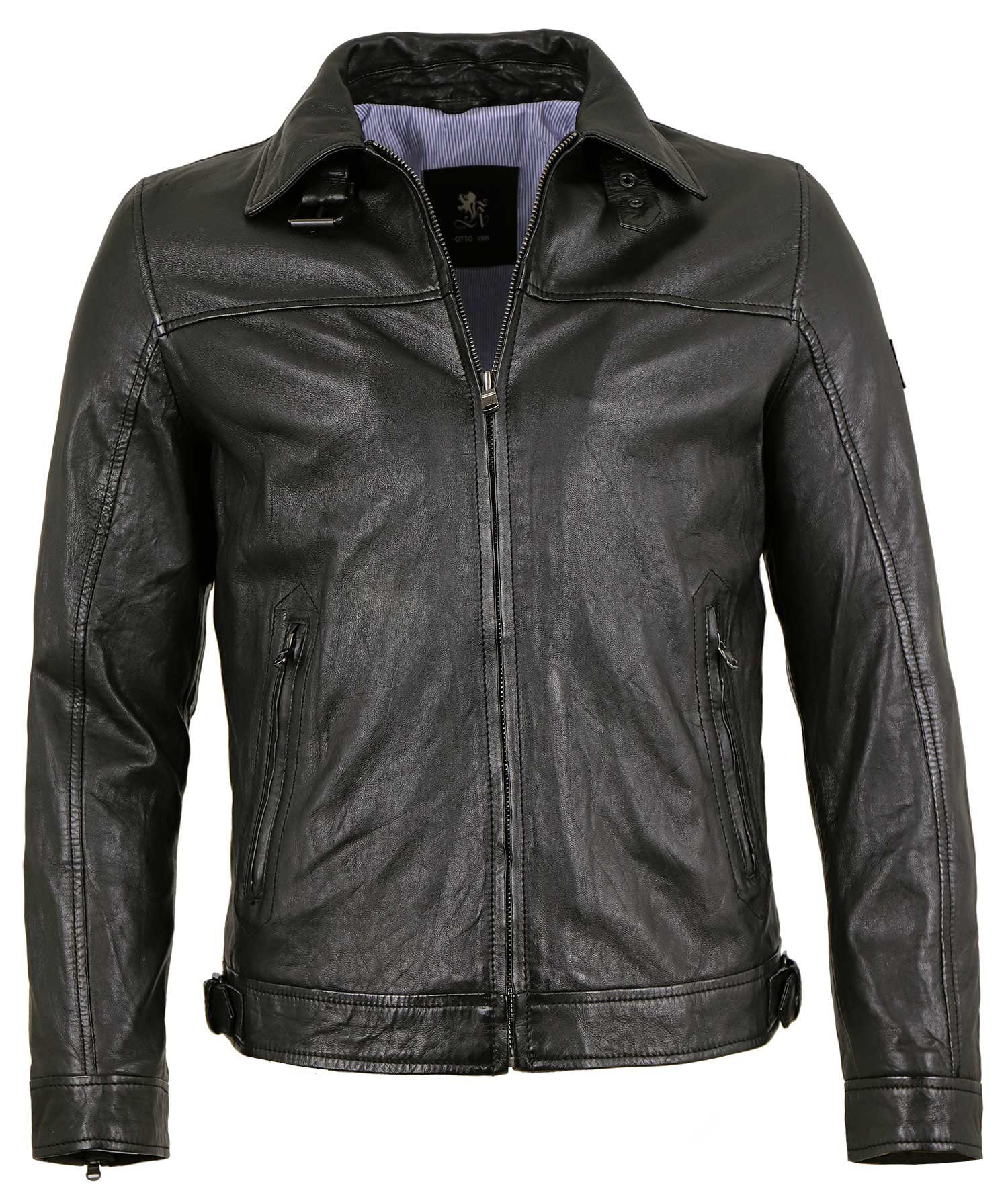 Otto Kern Lederjacke sportlich-eleganter Style