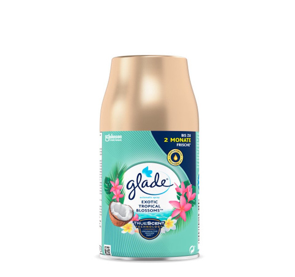 Glade Raumduft-Nachfüllflasche Automatic Spray Nachfüller Exotic Tropical Blossoms, 269 ml