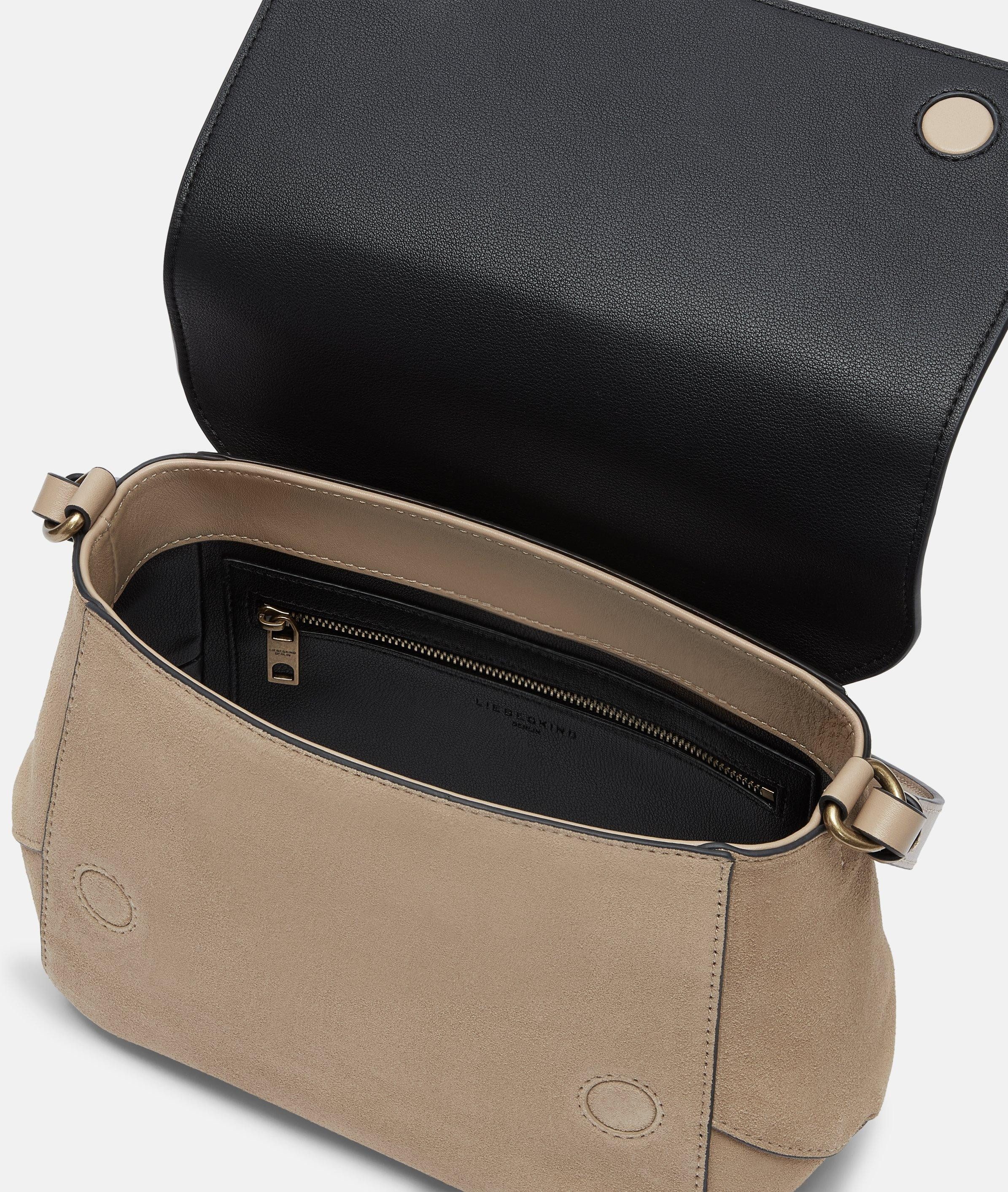 Liebeskind Berlin Schultertasche Lilly Crossbody M, Umhängetasche aus Veloursleder