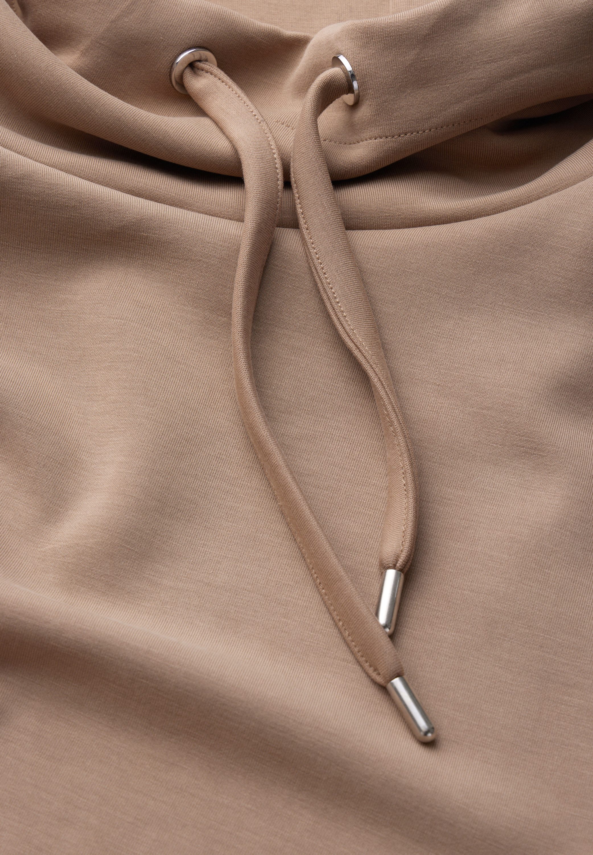 STREET ONE Langarmshirt mit Tunnelzugband am Kragen